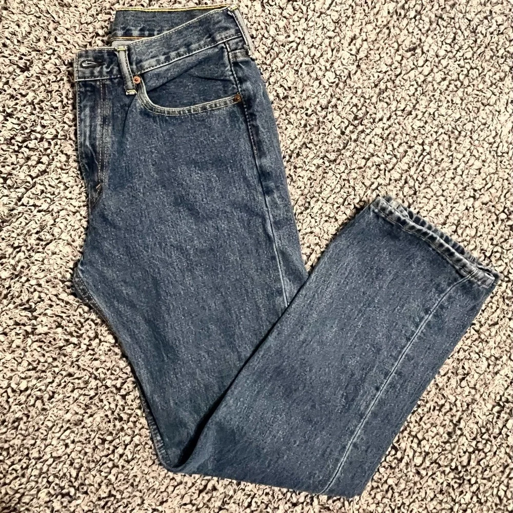 Levi's 505 Blue Straight Jeans Classic Denim